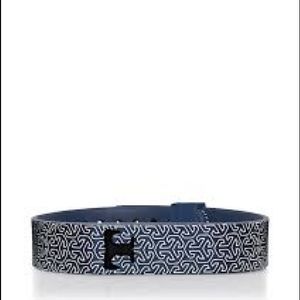 Tory Burch Fitbit Silicone Printed Bracelet Navy